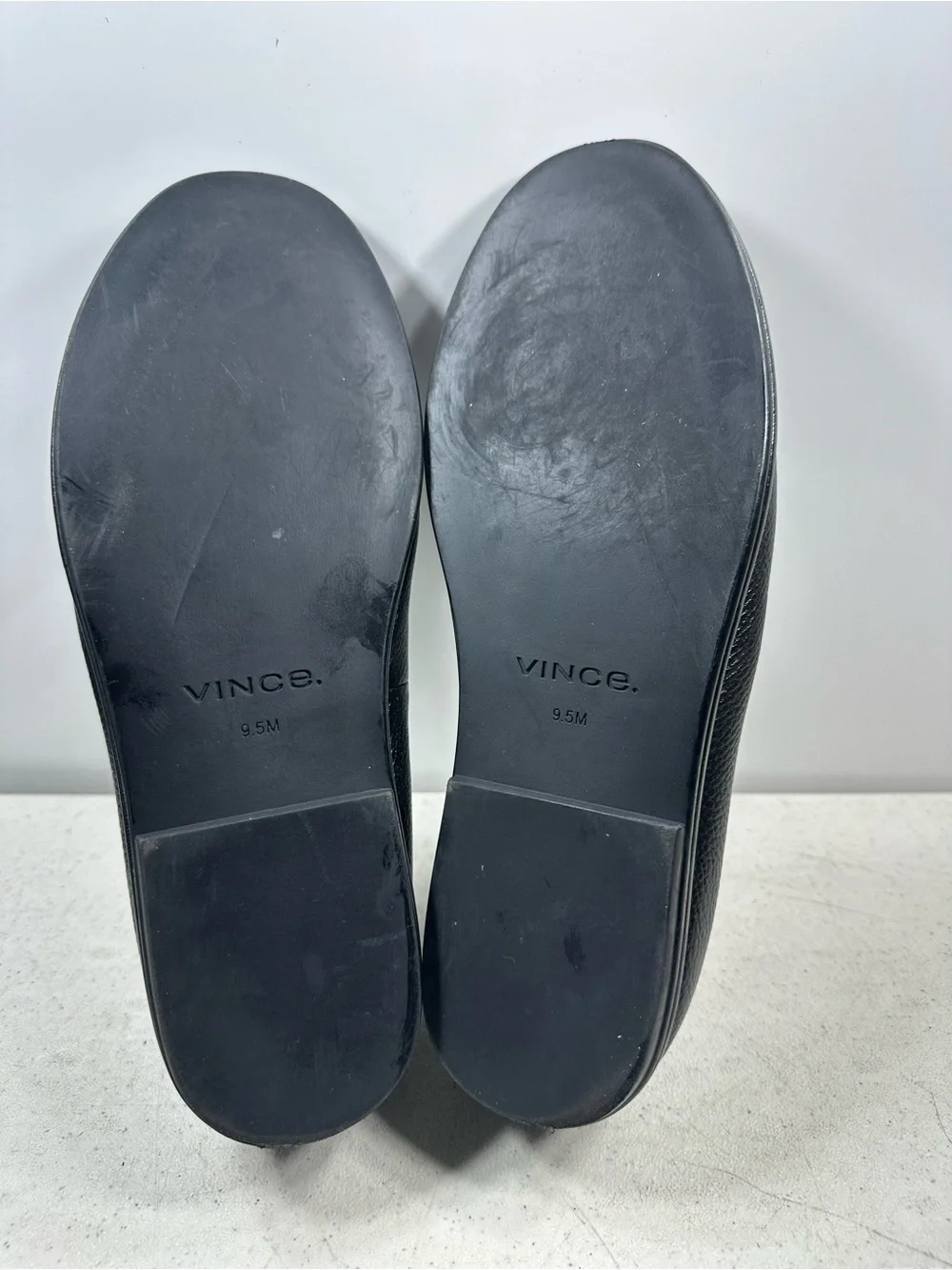 Vince Hann Men's Black Leather  Fashion Soft Loafer Shoes Size 9,5